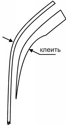 Накладки приклеить
